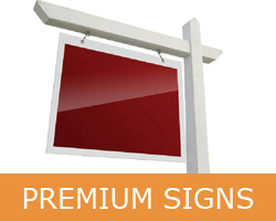 Premium Real Estate signs with lamination and reflective finish. Serving Toronto Oakville Brampton Mississauga Vaughan Milton Richmond Hill