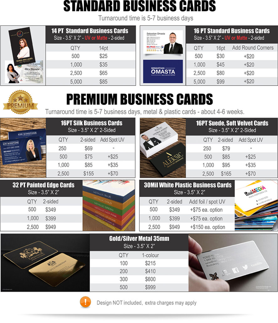 Business Cards Real Media Real Estate Marketing Services